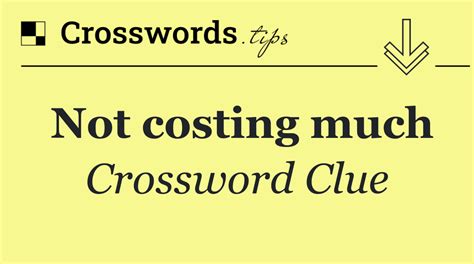 not much crossword|not much crossword answer.